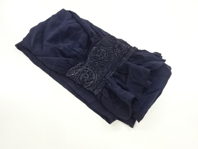 正絹　絞り瓦当模様男物兵児帯